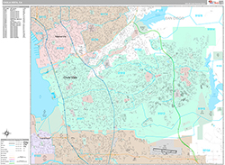 Chula Vista Wall Map Premium Style 2026